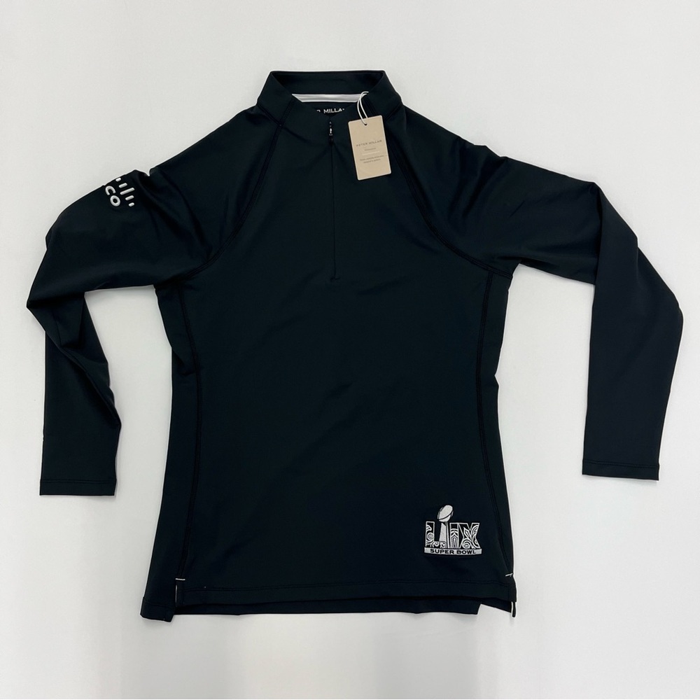 Peter Millar x Super Bowl LIX 59 Women’s Perth Layer Quarter Zip Raglan Sleeve